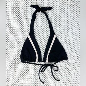 L*Space Magic Sophie Triangle Halter Bikini Top - Black/Cream - M